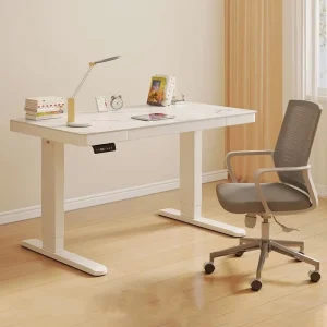 Quickly Assembled Modern Electric Height Adjustable Standing Desk Frame with Dual Motors Three Stage Design for Office Building