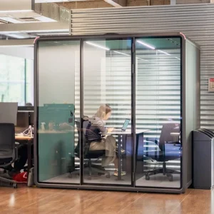 Quiet Office Pod Acoustic Study Booth Soundproof Meeting Cabin for Shopping Mall Library Company Public Nook Pod