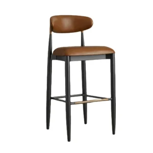 R American Style Solid Wood Bar Chair with Armrests High End and Luxurious Bar Counter Chair Available in Various Sizes