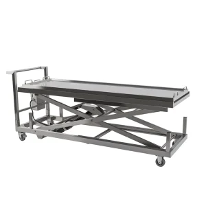RD-1527E Electric Mortuary Body Lifter Hydraulic Morgue Lifting Trolley Cadaver Transport Power System CE Certified