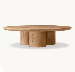 RH Cylindrical Circular Coffee Table American Modern Living Room Round Coffee Table Villa Hotel Tea Table Can Be Customized
