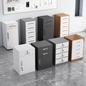 RSD Steel Modern Lockable Movable Fireproof Office Storage Cabinet with Drawers for Home Office