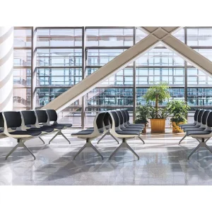 Railway Station Visitor Chairs 2 3 4 Seater Waiting Room Bench Hospital Pu Airport Chair