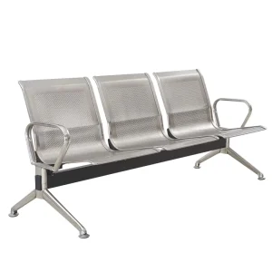 Reception Stainless Steel Hospital Office 3 Seater Waiting Room Chair Area Airport Bank Patient Clinics