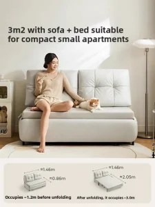 Recliners Pull Out Folding Sofa Bed Set For Living Room Study Home Office Hotel Small Apartment Salon Guest Room Vacation Rental