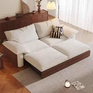 Recliners Pull Out Folding Sofa Bed Set for Living Room Study Home Office Hotel Small Apartment Salon Guest Room Vacation Rental