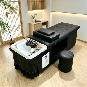 Reclining Japanese Head Spa Bed Salon Thai Massage Hair Wash Bed Head Spa Water Therapy Shampoo Bed