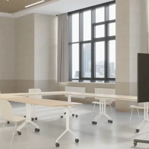 Reconfigurable Workspace Table Nested Training Table Flip Down Conference Table