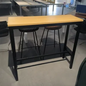 Rectangle Bar Height Dining Table Set Long Wood High Leisure BarTable With bar Stools