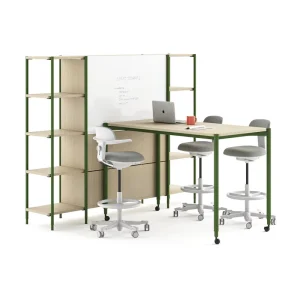 Rectangle Movable Training Table Heavy Duty Study Desk for School Office & Apartment