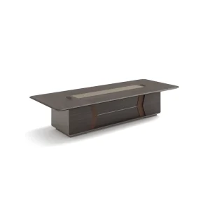 Rectangular Office Conference Table Modern Wood Grain Meeting Boardroom Table for Company Office Use