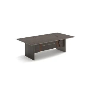Rectangular Office Conference Table Modern Wood Grain Meeting Boardroom Table for Company Office Use