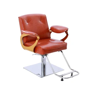 Red Barber Shop Hair Salon Hydraulic Adjustable Makeup Barber Chair
