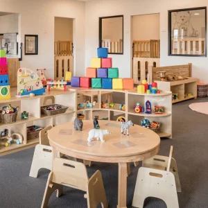 Reggio Classroom Furniture Wooden Kids Table Storage Cabinet Preschool Learning Area Montessori School Childcare Supplies