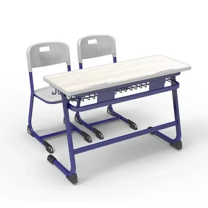 Reliable Supplier OEM ODM Modern Design Study Table Furniture with Desk and Chair Ergonomic-Engineered Classroom School Desk