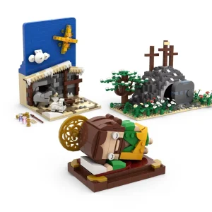 Religious Bible Story Building Block Set Nativity Resurrection Diorama Brick Model Educational Faith Gift Collection Church Toys