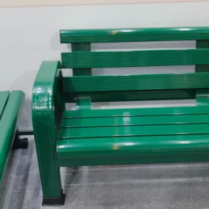 Rest Bench Custom Color & Logo Park Chair Tennis Court Bench Heavy Duty Aluminum Outdoor Seating for Sports Venues