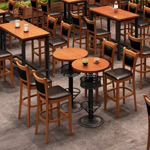Restaurant Furniture Club bar Chair and High Table High Top bar Stools Tables and Chairs