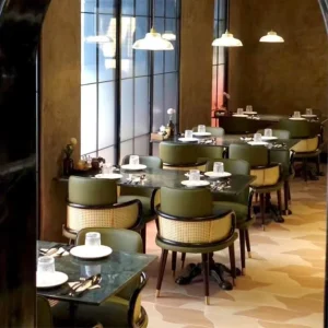 Restaurant Furniture Luxury Dining Table and Chair Sets