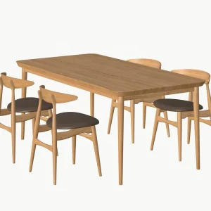 Restaurant Furniture Sets Dining Table and Chairs Wooden Furniture