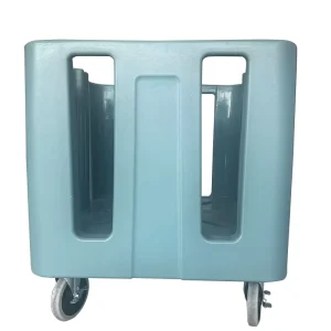 Restaurant Hotel Plastic Dishes Storage Trolley Adjustable Plate Caddy