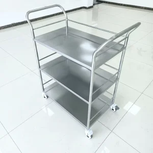 Restaurant Hotel Supplies HTS Brand HTS LJ10 Model Stainless Steel Food Serving Trolley Dining Cart Kitchen Storage