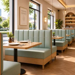 Restaurant Leather Booth Seating Chairs Modern Restaurant Cafe Furniture Chair Sofa Set Furniture Restaurant Lounge Furniture