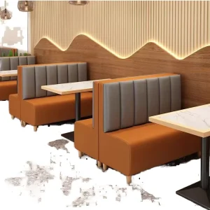 Restaurant Leather Booth Seating Modern Restaurant Cafe Hotel Furniture Chair Sofa Set Furniture Restaurant Lounge Furniture