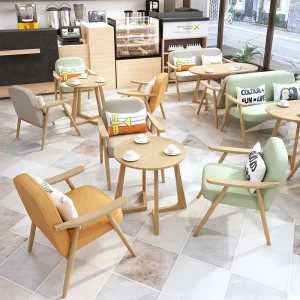 Restaurant Sets Furniture Dining Table With Chairs Coffee Shop Furniture Cafe Tables and Chairs