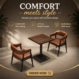Restaurant Square Wooden Dining Table Chair Booth Set Modern Commercial Use Cafe Milk Tea Cake Coffee Bar Shops