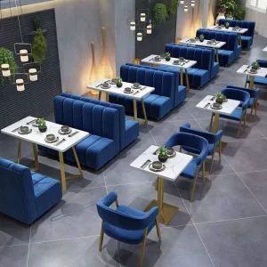 Restaurant Table and Chairs for Night Bar Furniture Light Luxury Dining Cafe Table and Chair Dessert Restaurant