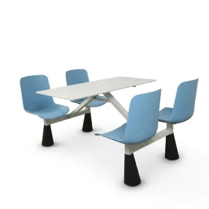 Restaurant Tables and Chairs Low Price School Canteen Dining Table and Chair Set Staff Canteen Dining Table and Chair