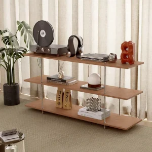Retro Ocean Board Wood Multi layer Backless Floor Storage Rack Vintage Style Household Multi function Bookshelf Storage Display
