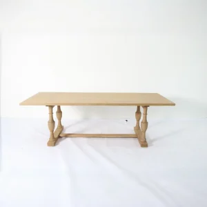 Retro Solid Wood Dining Table Rectangular Banquet Table Suitable for Families Hotels and Banquet Events