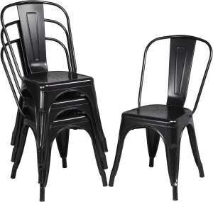 Retro Vintage Restaurant Chairs Furniture Dining Room Metal Industrial Chairs