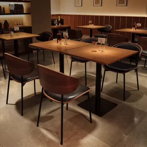 Retro bar Table and Chair Set Sofa Bench and Table and Chairs for Cafe and Restaurant Reception Area