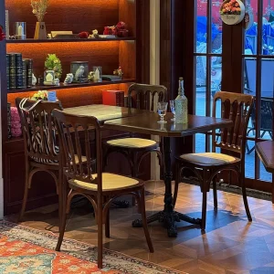 Retro style Solid Wood Dining Table and Chairs Custom bar Furniture Factory Dining Tables