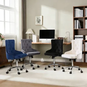 Revolving Chair Office Adjustable Swivel Office Chair Comfortable Fabric Office Chair