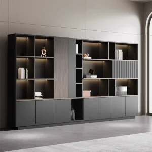 Riyadh Moisture Proof Villa Glass Door Bookshelves