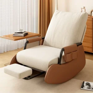 Rocking Chair Luxury Sofa Chair Leisure Single Person Small Sofa Living Room Bedroom Dining Lounge Home Furniture Modern Villa