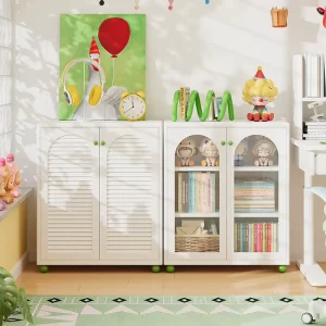 Round Corner Carbon Steel Bookshelf for Children’s Small Space