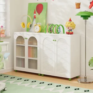 Round Corner Carbon Steel Bookshelf for Daycare Center