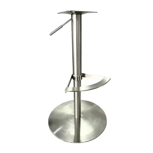Round Stainless Steel Bar Stool Base for Metal Furniture Legs in Hospitals Hotels Outdoor Living Room Bedroom Apartments