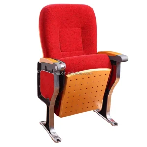 Round back fabric auditorium chair aluminum alloy concert hall seat HJ9606