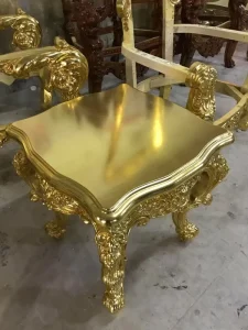 Royal King French Farmhouse Outdoor Wedding Bride and Groom Center Head Table Coffee Table