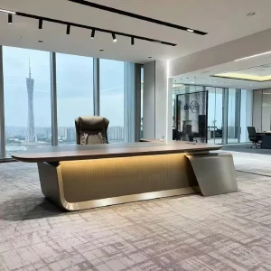 Rust Resistant Durable PVC Extendable L Desk Premium Modern Modular Office Furniture for Daily Heavy Use