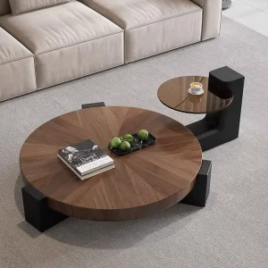 Rustic Coffee Table Walnut Round Coffee Table Wood Vintage Coffee Tables Coffee Table Luxury