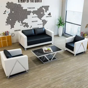 SF 30 Escritorio Office Furniture Commercial Modern Reception Sofa Office Couch Leather Office Sofa Set Furniture