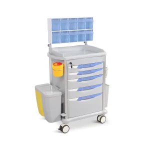 SK AT75077A2 SAIKANG Professional ABS Hospital Anesthesia Medical Emergency Trolley Manufacturers