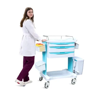 SKR CT232 Hospital Clinic Service Cart ABS Drug Emergency Medical Trolley